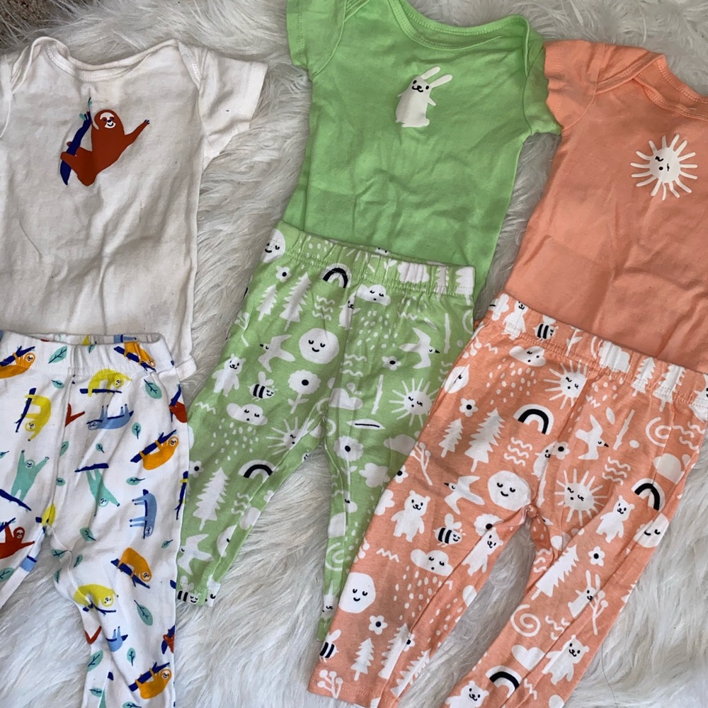 THREE pairs of Hello Bello matching sets!